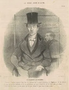 Un paiement de dividende, 19th century. Creator: Honore Daumier