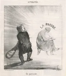 Un parricide, 19th century. Creator: Honore Daumier