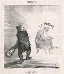 Un parricide, 19th century. Creator: Honore Daumier