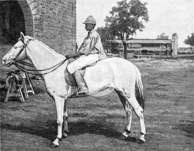 ''Un petit noir de Bamako sur le cheval Oualata de race indigene; L'Ouest Africain', 1914. Creator: Unknown.