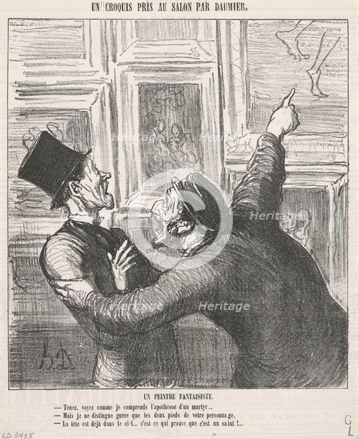 Un peintre fantaisiste, 19th century. Creator: Honore Daumier.
