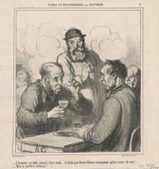 Un philosophe, 19th century. Creator: Honore Daumier