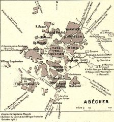 'Un plan de grande ville soudanaise: Abecher; L'Ouest Africain 1914. Creator: Unknown