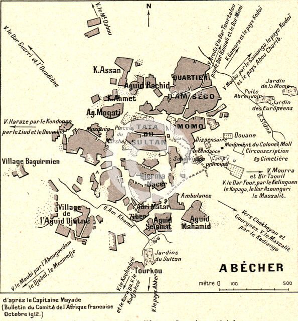 ''Un plan de grande ville soudanaise: Abecher; L'Ouest Africain', 1914. Creator: Unknown.