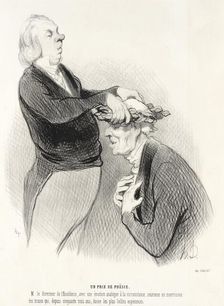 Un Prix de Poësie, 1845. Creator: Honore Daumier