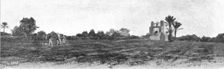 'Un puits a traction animals, l'outre (delou) est tiree par un chameau; Afrique du nord 1914. Creator: Jules Gervais-Courtellemont