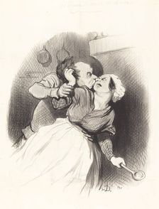 Un retour de jeunesse, 1845. Creator: Honore Daumier