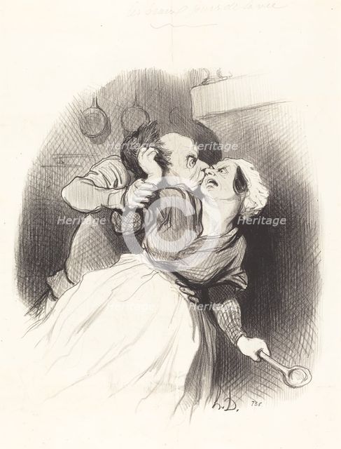 Un retour de jeunesse, 1845. Creator: Honore Daumier.
