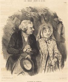 Un retour de jeunesse, 1846. Creator: Honore Daumier