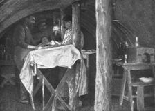 Un relais d'ambulance modele; La salle de pansements, a voite blindee, entierement..., c1916. Creator: Unknown