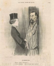 Un rendez-vous, 19th century. Creator: Honore Daumier