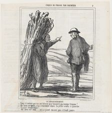Un renseignement, 1864. Creator: Honore Daumier