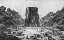 'Un village du Borkou, d'apres Nachtigal; L'Ouest Africain 1914. Creator: Unknown