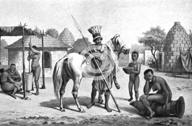 ''Un village mongo; L'Ouest Africain', 1914. Creator: Johann Martin Bernatz.