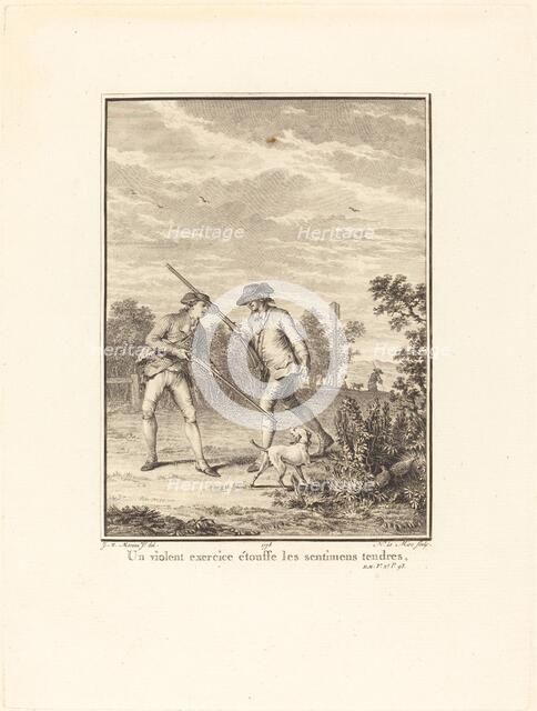 Un violent exercice étouffe les sentimens tendres, 1778. Creator: Noel Le Mire.