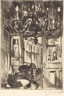 Unter dem Kronleuchter (Under the Chandelier), 1916. Creator: Lovis Corinth