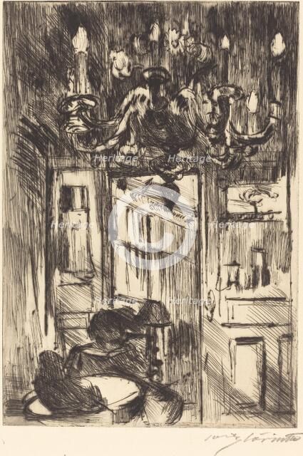 Unter dem Kronleuchter (Under the Chandelier), 1916. Creator: Lovis Corinth.