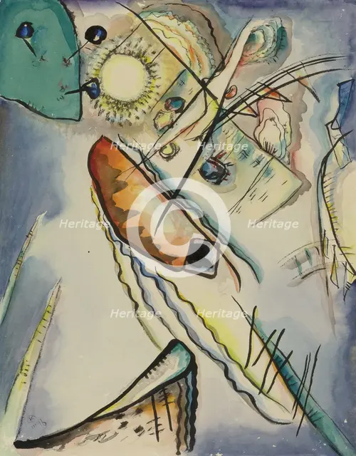 Untitled, 1916. Artist: Kandinsky, Wassily Vasilyevich (1866-1944)