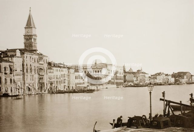 Untitled (20), c. 1890. [Grand Canal with Doge's Palace in the distance, Venice]. Creator: Unknown.