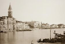 Untitled (20), c. 1890. [Grand Canal with Doge's Palace in the distance, Venice]. Creator: Unknown