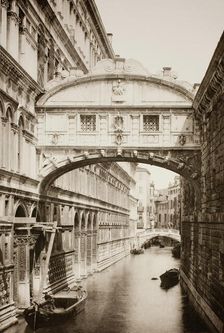 Untitled (27), c. 1890. [Bridge of Sighs, Venice]. Creator: Unknown