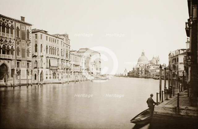 Untitled (67), c. 1890. [Grand Canal, Venice].  Creator: Unknown.