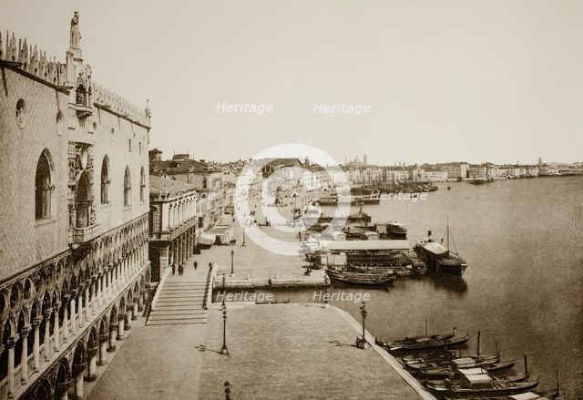 Untitled (89), c. 1890. [Doge's Palace and Grand Canal, Venice].  Creator: Unknown.