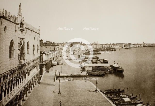 Untitled (89), c. 1890. [Doge's Palace and Grand Canal, Venice].  Creator: Unknown.