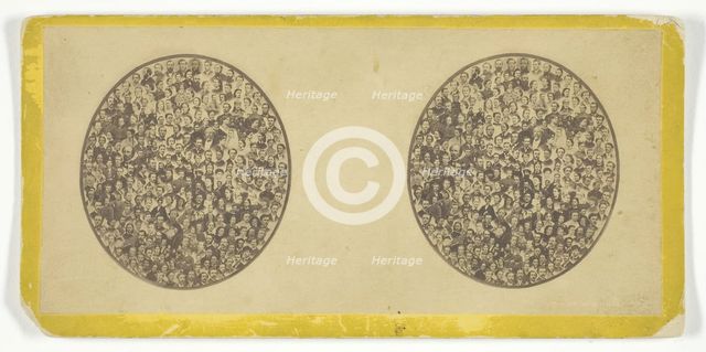 Untitled [collage of photographic portraits], late 19th century. Creator: Daniel S. Camp.