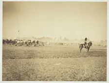 Untitled [cavalry], 1857. Creator: Gustave Le Gray