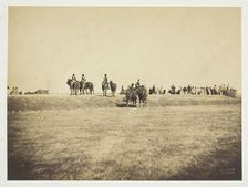 Untitled [cavalry], 1857. Creator: Gustave Le Gray