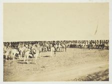 Untitled [cavalry], 1857. Creator: Gustave Le Gray