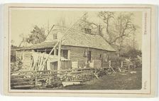 Untitled (Cabin with well), 1860s. Creator: Henry S. Peck