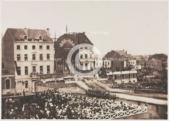 Untitled (Ceremony of Thanksgiving), July 1856. Creator: Louis Pierre Théophile Dubois de Nehaut (Belgian, 1799-1872).