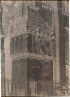 Untitled (Chartres Cathedral, Pavillon de l'horloge), 1851/52. Creator: Henri Le Secq