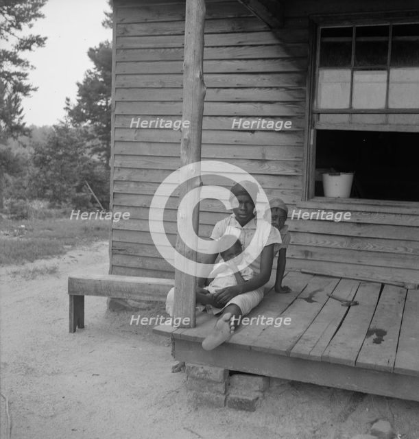 Untitled, [children on porch], between 1935 and 1942. Creator: Dorothea Lange.
