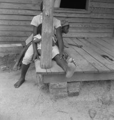 Untitled, [children on porch], between 1935 and 1942. Creator: Dorothea Lange