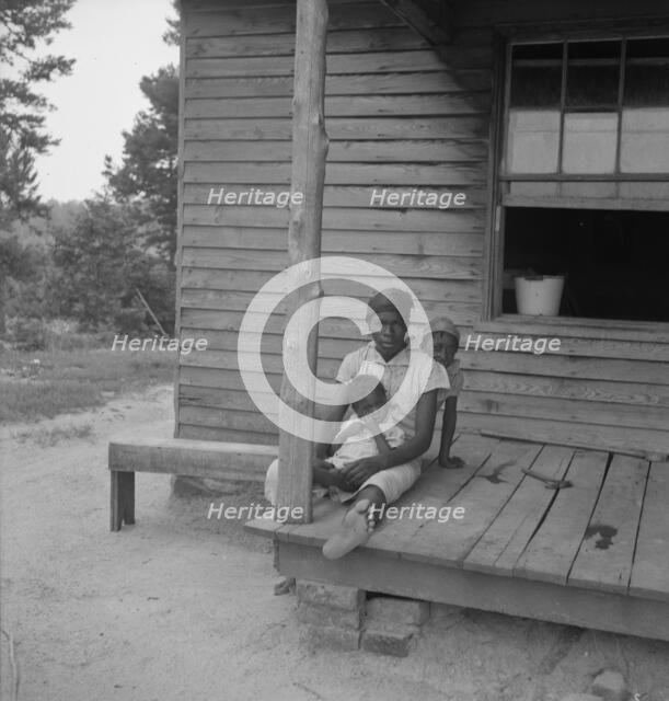 Untitled, [children on porch], between 1935 and 1942. Creator: Dorothea Lange.