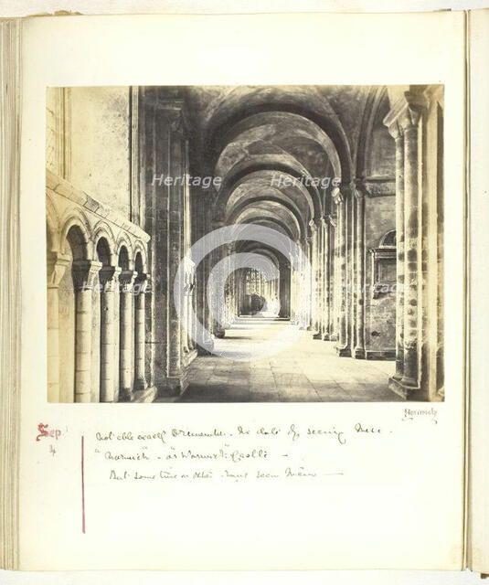 Untitled [cloisters], 1868.  Creator: Georgina Cowper.