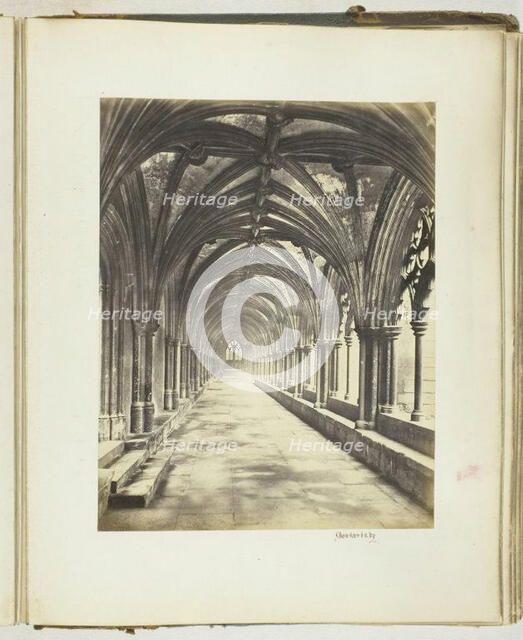 Untitled [cloisters], 1868. Creator: Georgina Cowper.