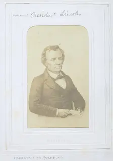 Untitled [Abraham Lincoln?], 1860-69. Creators: Henri Alexis Omer Tournier, Charles Paul Furne