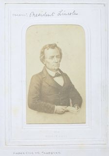 Untitled [Abraham Lincoln?], 1860-69. Creators: Henri Alexis Omer Tournier, Charles Paul Furne