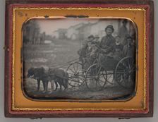 Untitled (Alfred Crandon Dog Team), 1850. Creator: Unknown