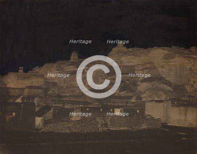 Untitled, [buildings, possibly an archaeological site], 1860s. Creator: Unknown.