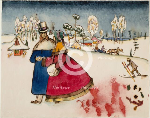 Untitled, c 1916. Creator: Kandinsky, Wassily Vasilyevich (1866-1944).