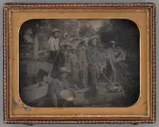 Untitled [gold miners], 1853. Creator: George Howard Johnson