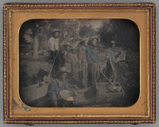 Untitled [gold miners], 1853. Creator: George Howard Johnson