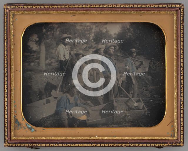 Untitled [gold miners], 1853.  Creator: George Howard Johnson.
