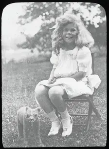 Untitled (Georgia E. with teddy bear), c. 1916. Creator: Alfred Stieglitz