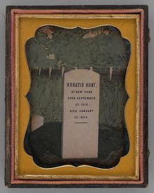 Untitled (Grave), 1854. Creator: Unknown